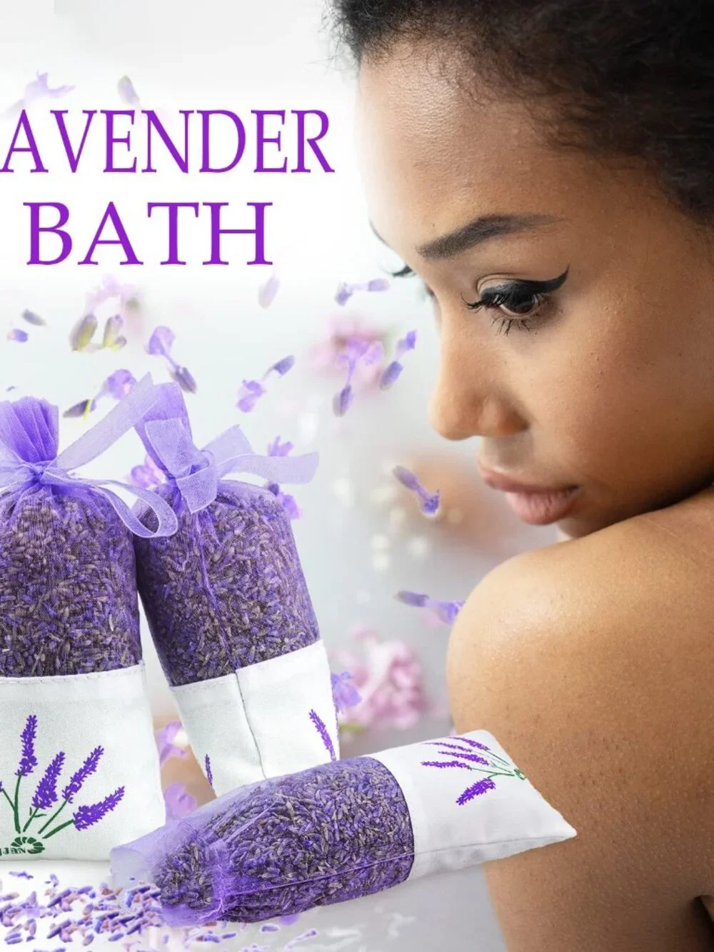 8 Packs French Lavender Sachets for Drawers and Closets Fresh Scents, Home Fragr